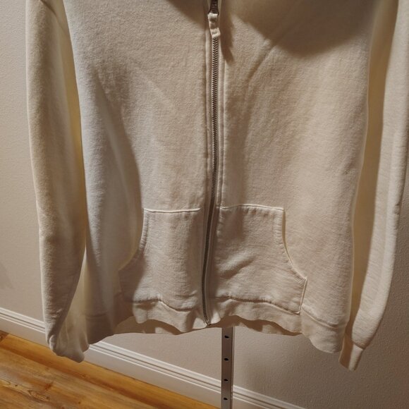 Hanes Women's White Hoodie Hooded Jacket Size XL Full Zipper in Front - Picture 4 of 11